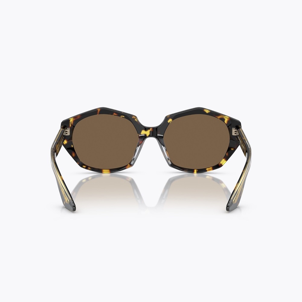 Oliver Peoples Brown and Black Oval Sunglasses - Picture 4 of 4
